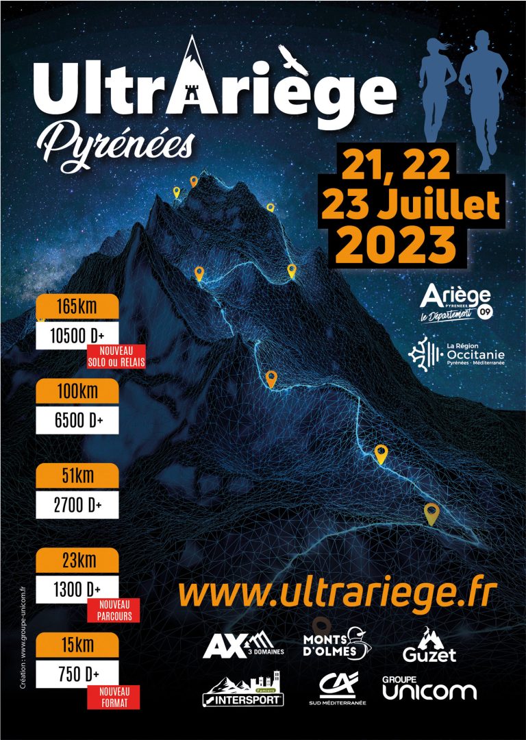 L'UltrAriège est de retour les 21,22 et 23 Juillet 2023 !